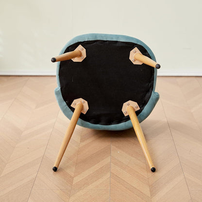 Samt Esszimmerstühle Set – Grün (6 Stühle)