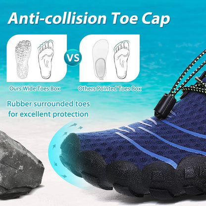 Aqua Schuhe Damen Herren Blau Schnell Trocknend Gr. 36-46