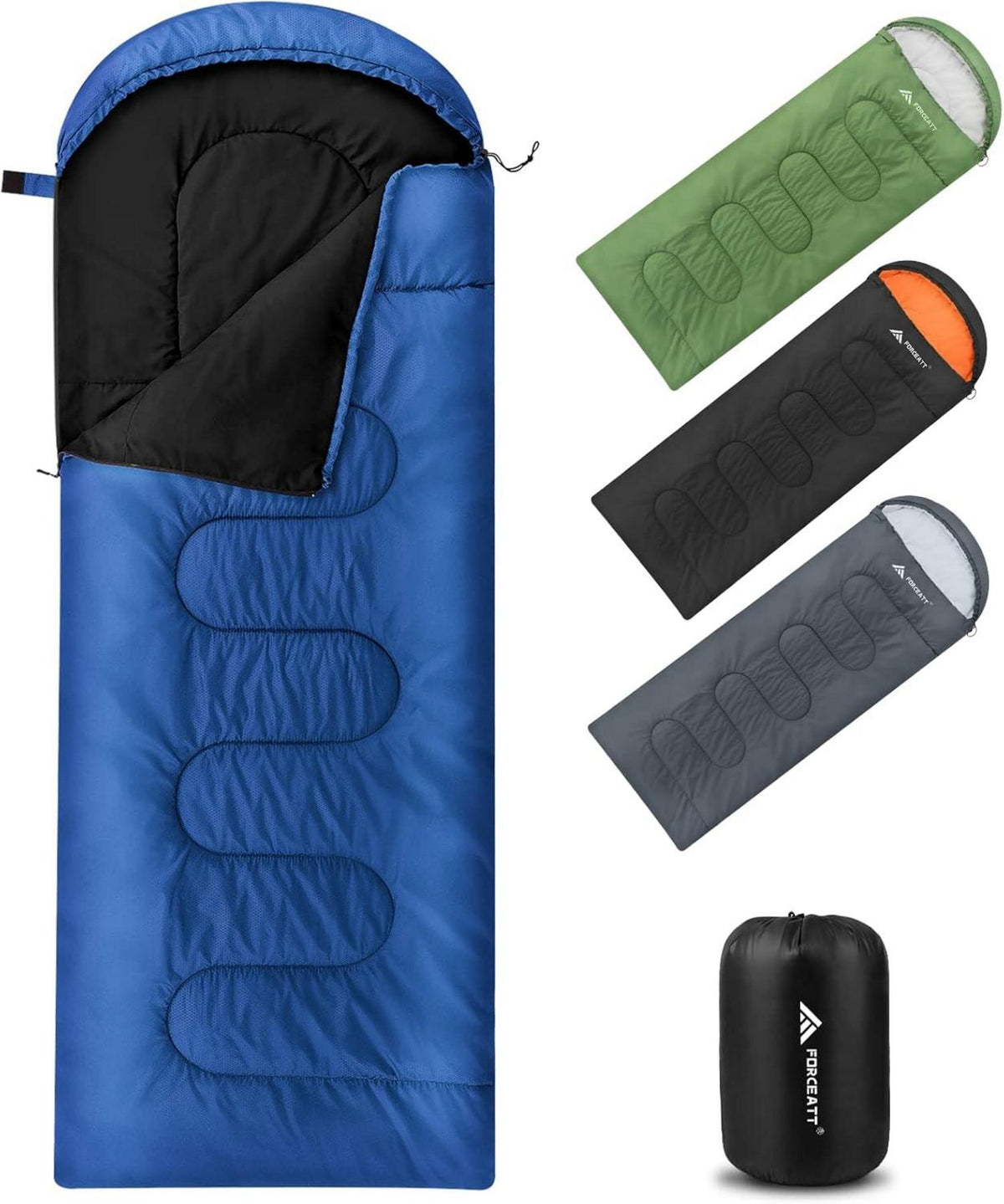 Schlafsack 4-Jahreszeiten Camping Deckenschlafsack 5-15°C