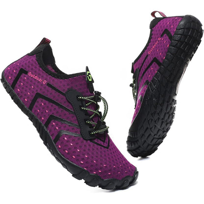 Aqua Schuhe Damen Herren Lila Schnelltrocknend Gr. 36-46
