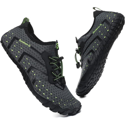 Aqua Schuhe Damen Herren Schnell Trocknend Grau 36-46