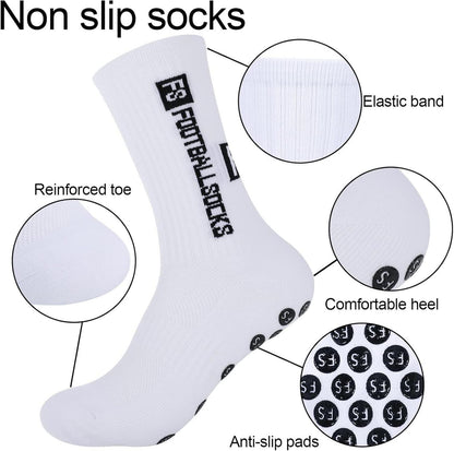 3er Pack Fußballsocken Antirutsch Sportsocken 39-46 Herren Damen