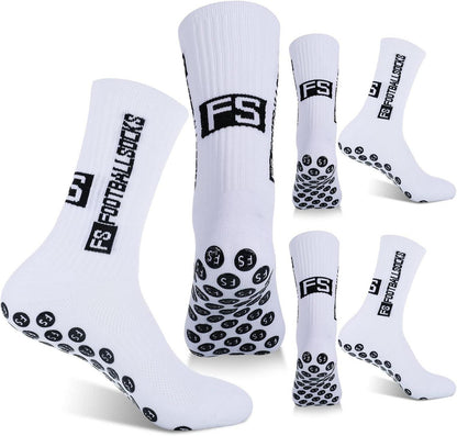 FANTESI 3 Paar Anti Rutsch Fußballsocken Sportsocken 39-46