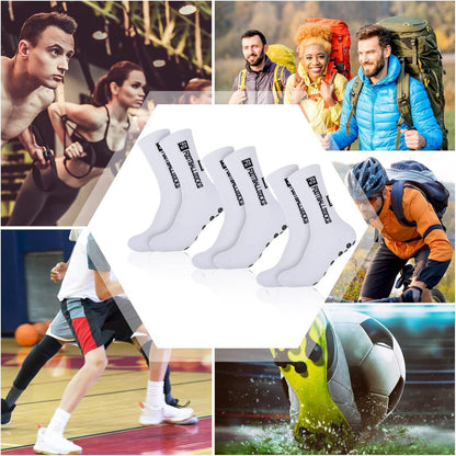 3 Paare Fußballsocken Anti Rutsch Grip 39-46 Sportsocken Herren Damen