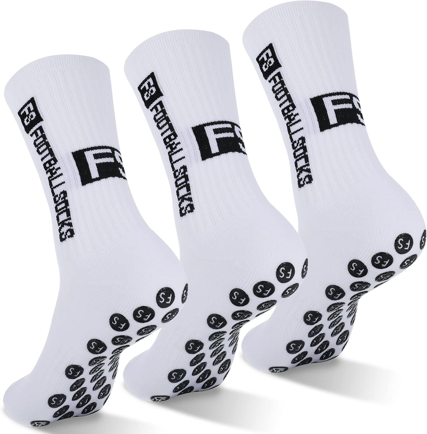 3er Pack Fußballsocken Antirutsch Sportsocken 39-46 Herren Damen