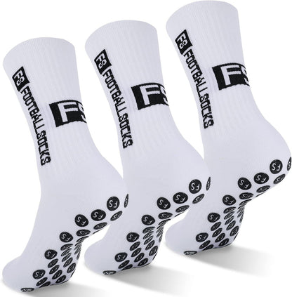 3er Pack Fußballsocken Antirutsch Sportsocken 39-46 Herren Damen