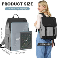 LOVEVOOK Laptop Rucksack 15.6 Zoll Damen Herren Wasserdicht