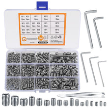 Madenschrauben Sortiment Set 540 Stück Edelstahl M2-M8 Innensechskant