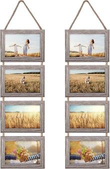 Collage Bilderrahmen 10x15 Set 8 horizontale Öffnung Wanddekoration