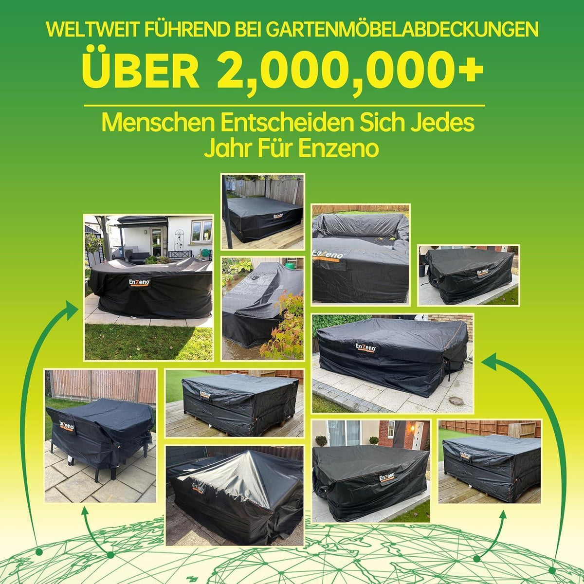 Wasserdichte Gartentisch Abdeckung 150x90x74cm
