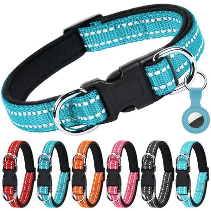 Reflektierendes Hundehalsband Blau S – Verstellbar & Atmungsaktiv