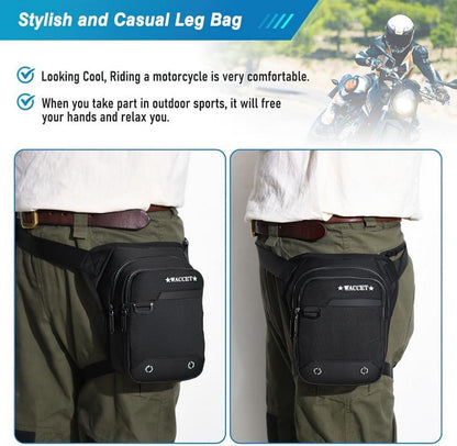 Beintasche Herren Damen Motorrad Multifunktion Schwarz