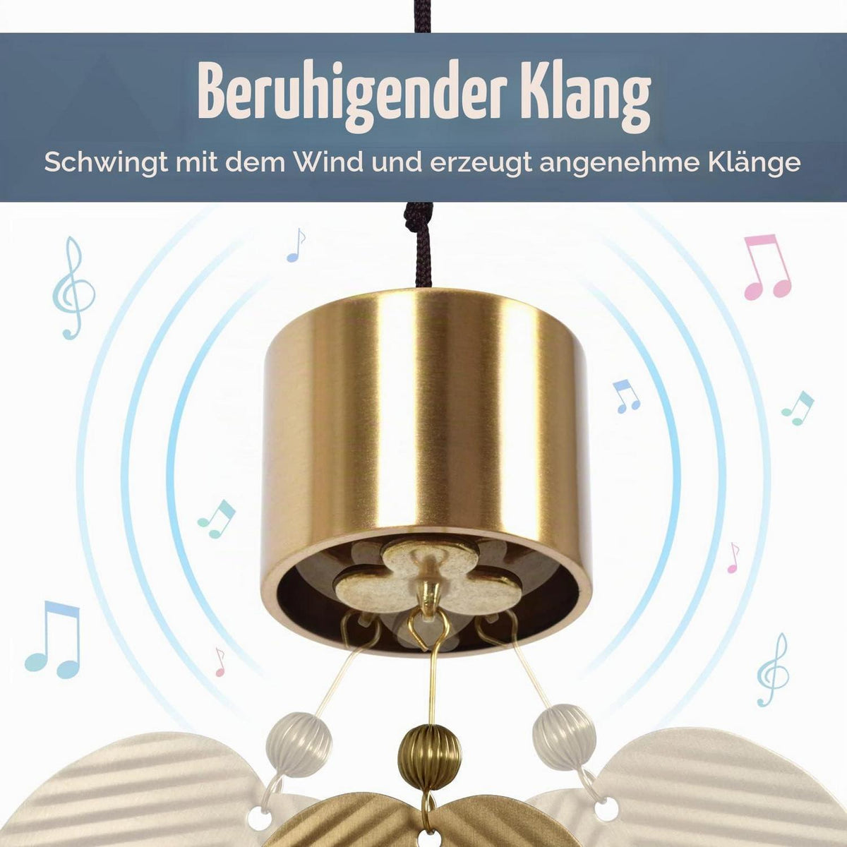 Japanisches Windspiel aus Kupfer – Vintage Garten Dekoration