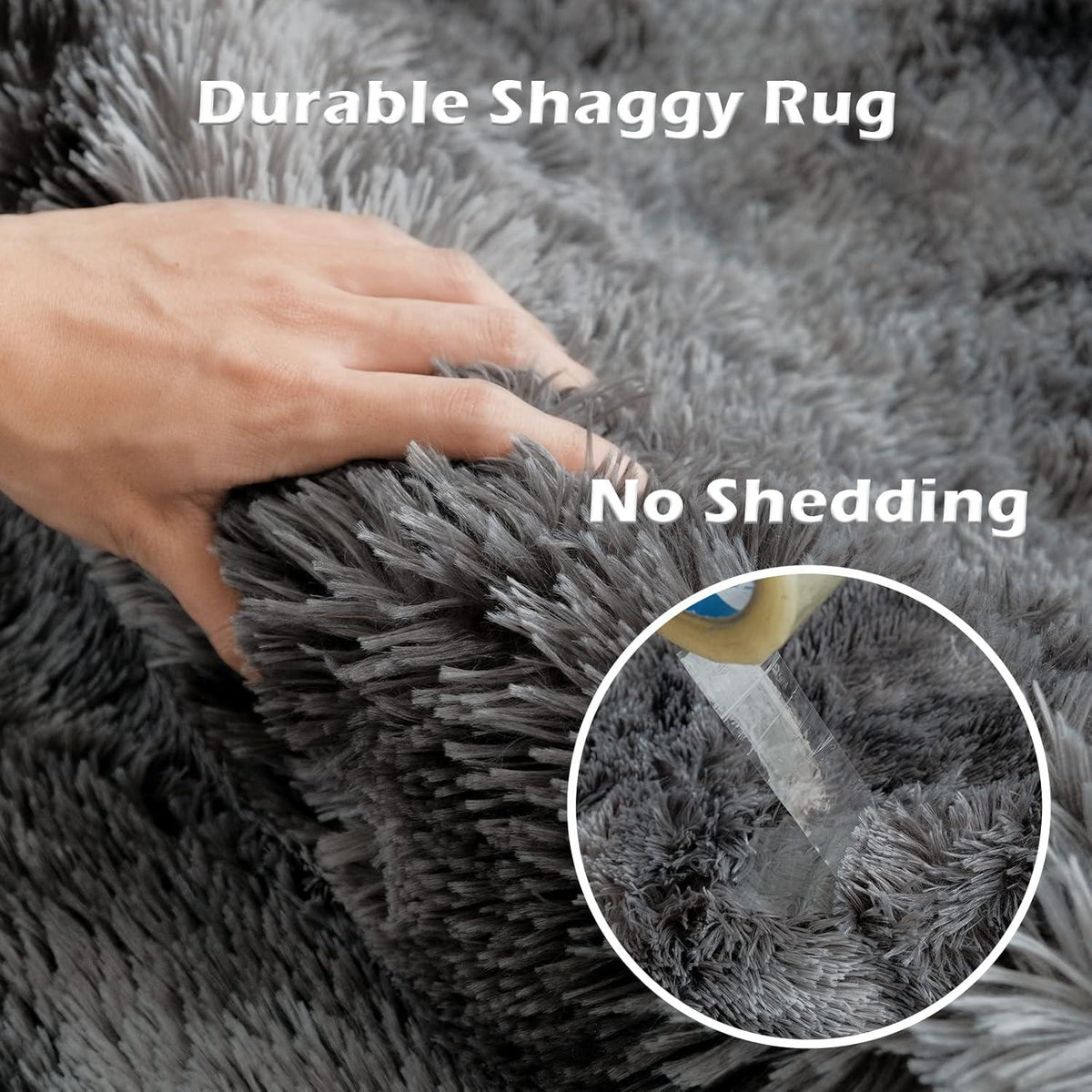 Wohnzimmer Teppich Groß Super Weich Waschbar Antirutsch Shaggy Teppich 150x240cm