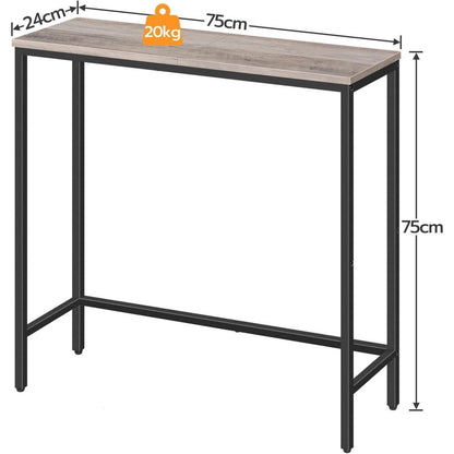 HOOBRO Schmaler Konsolentisch 75 cm Vintage Beistelltisch