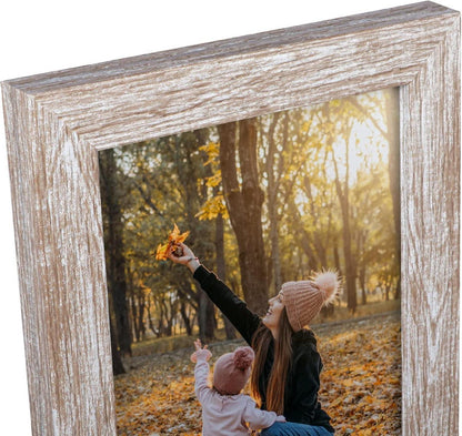 EXYGLO Fotorahmen Collage 9x13 cm 12er Set Beige Plexiglas Wand Tisch Rahmen