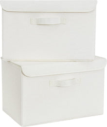 Aufbewahrungsboxen mit Deckel 2er Set Faltbare Ordnungsboxen