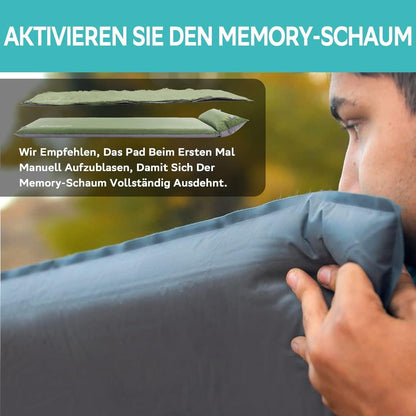 Selbstaufblasende Isomatte Camping 3,8 cm Outdoor