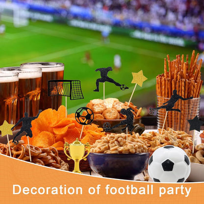 29pcs Fußball Torte Topper Spieler Geburtstag Party Dekorationen