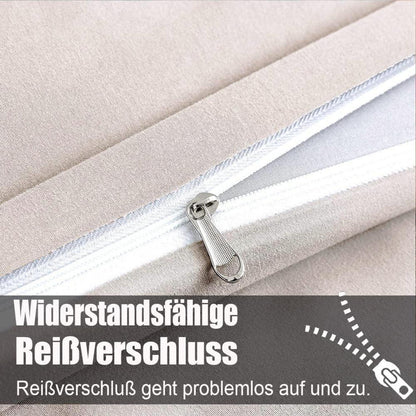 Bettwäsche Set Mikrofaser Beige 200x220cm 2er-Pack