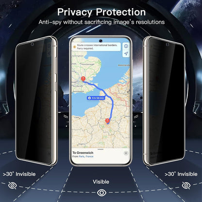 JETech Sichtschutz Samsung Galaxy S23 5G 6,1 Zoll Kamera Glas Fingerabdruck 2 Stück