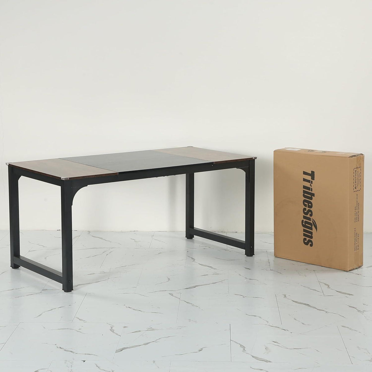 Großer Schreibtisch 160x80 cm – Industrie Design für Home Office