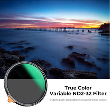 55mm Variabler ND Filter ND2-32 für klare, natürliche Farben