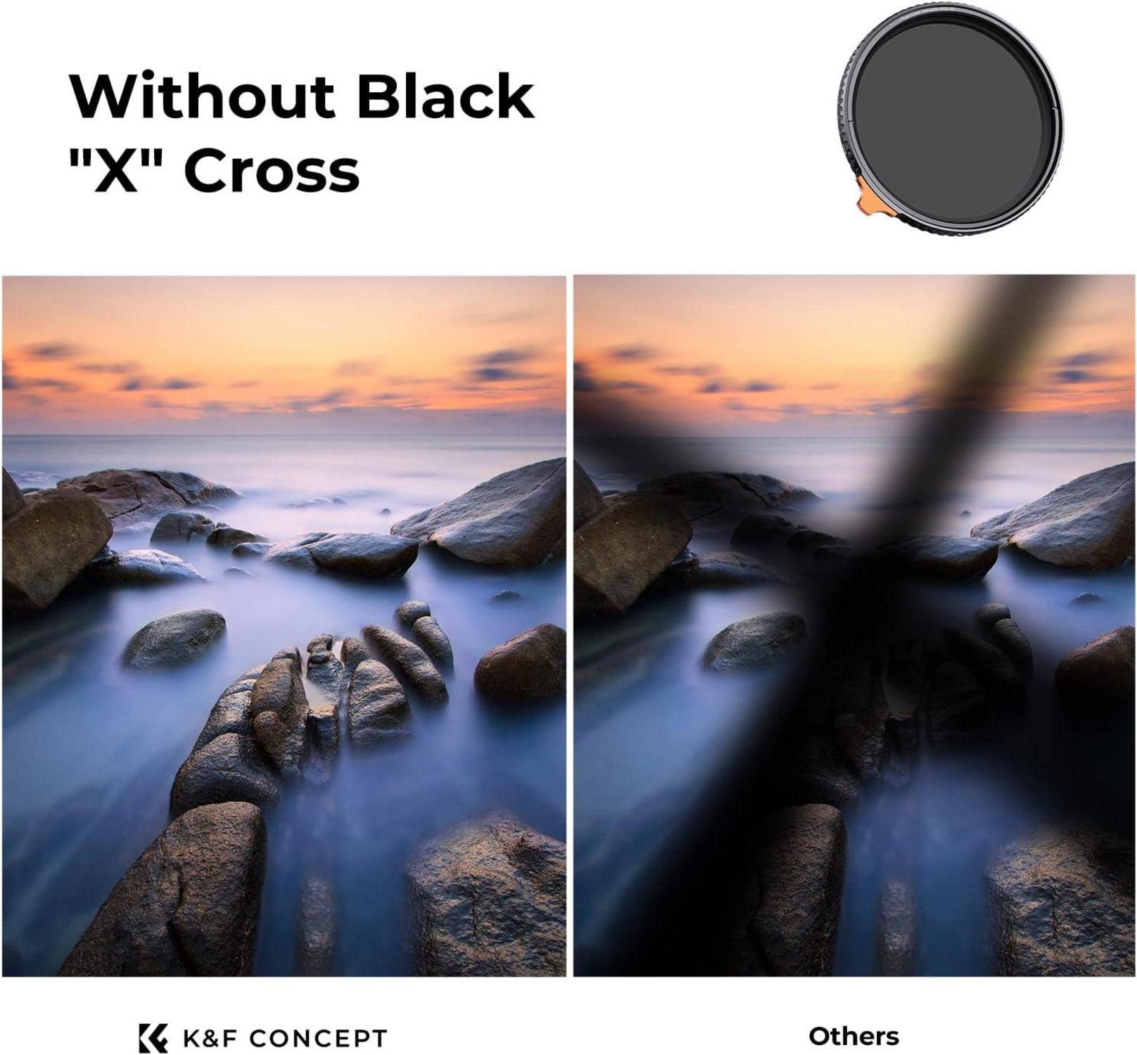 K&F Concept Nano-X True Color Variabler ND Filter 55mm ND2-32 Neutral Graufilter