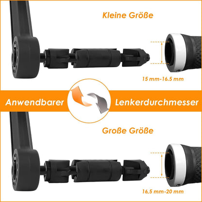 Fahrradspiegel HD Auto-Grad Glas 360° Rückspiegel Lenker 15-20mm E-Bike