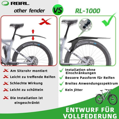 RBRL Bike Fender Set Adjustable MTB Mud Guard Universal Bicycle Fenders