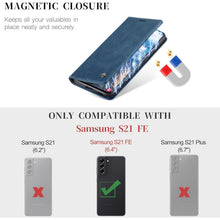 CaseMe Samsung Galaxy S21 FE 5G Handyhülle Premium Leder