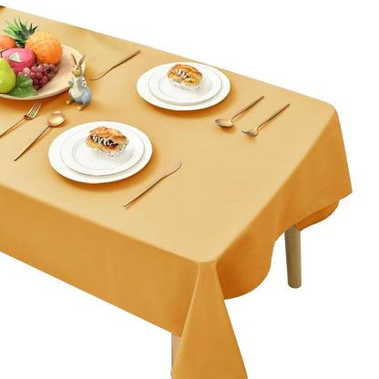 Wetterfeste Tischdecke Gelb 140x300cm – Abwaschbar & Outdoor