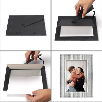 Glitzer Glas Bilderrahmen 20x25 cm - Set mit 3 Fotorahmen