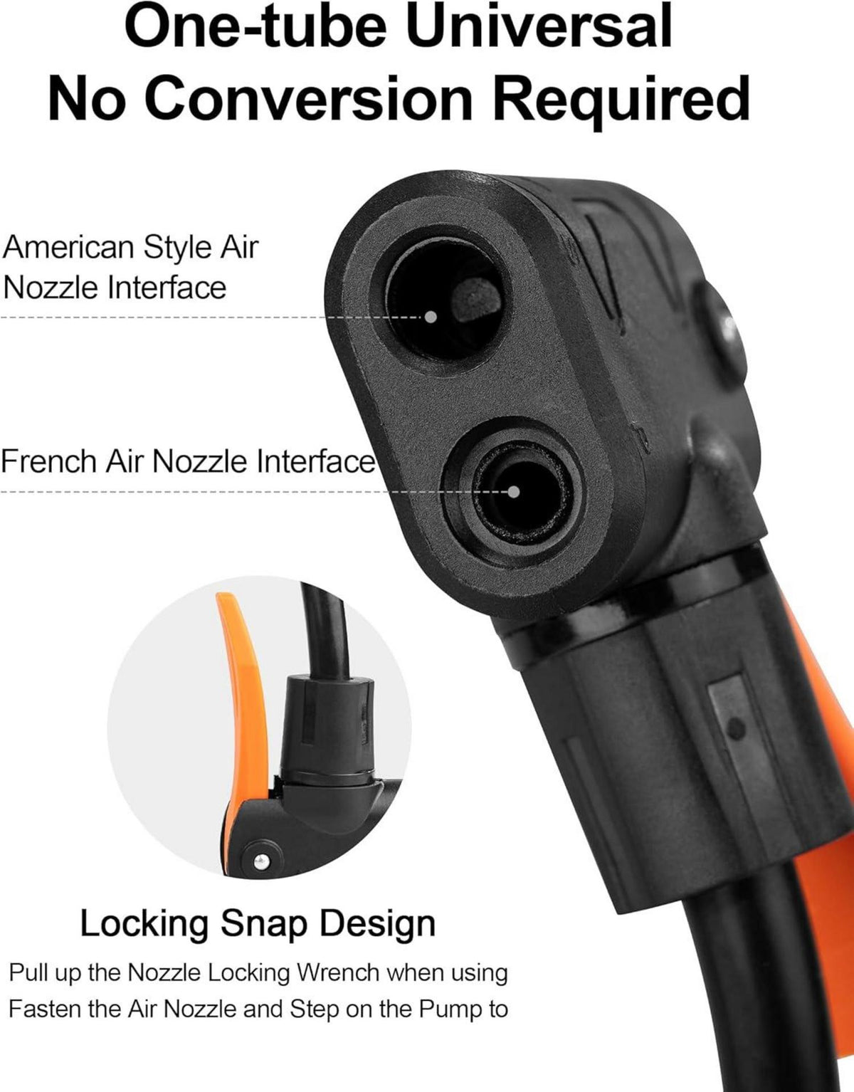 Luftpumpe Mini Fußpumpe für Ventile Fahrrad Bälle Netzgasgabe