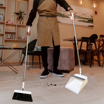 Besen Kehrschaufel Set Kammzähnen Winddicht Vertikal Langstiel Kit