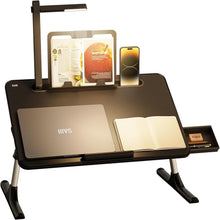 Laptoptisch höhenverstellbar LED Lampe Schublade Buchständer