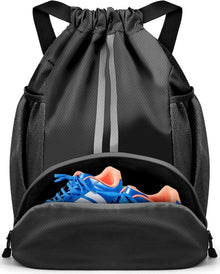 Sportliche BROTOU Fußballtasche Rucksack Kordelzug Wasserdicht