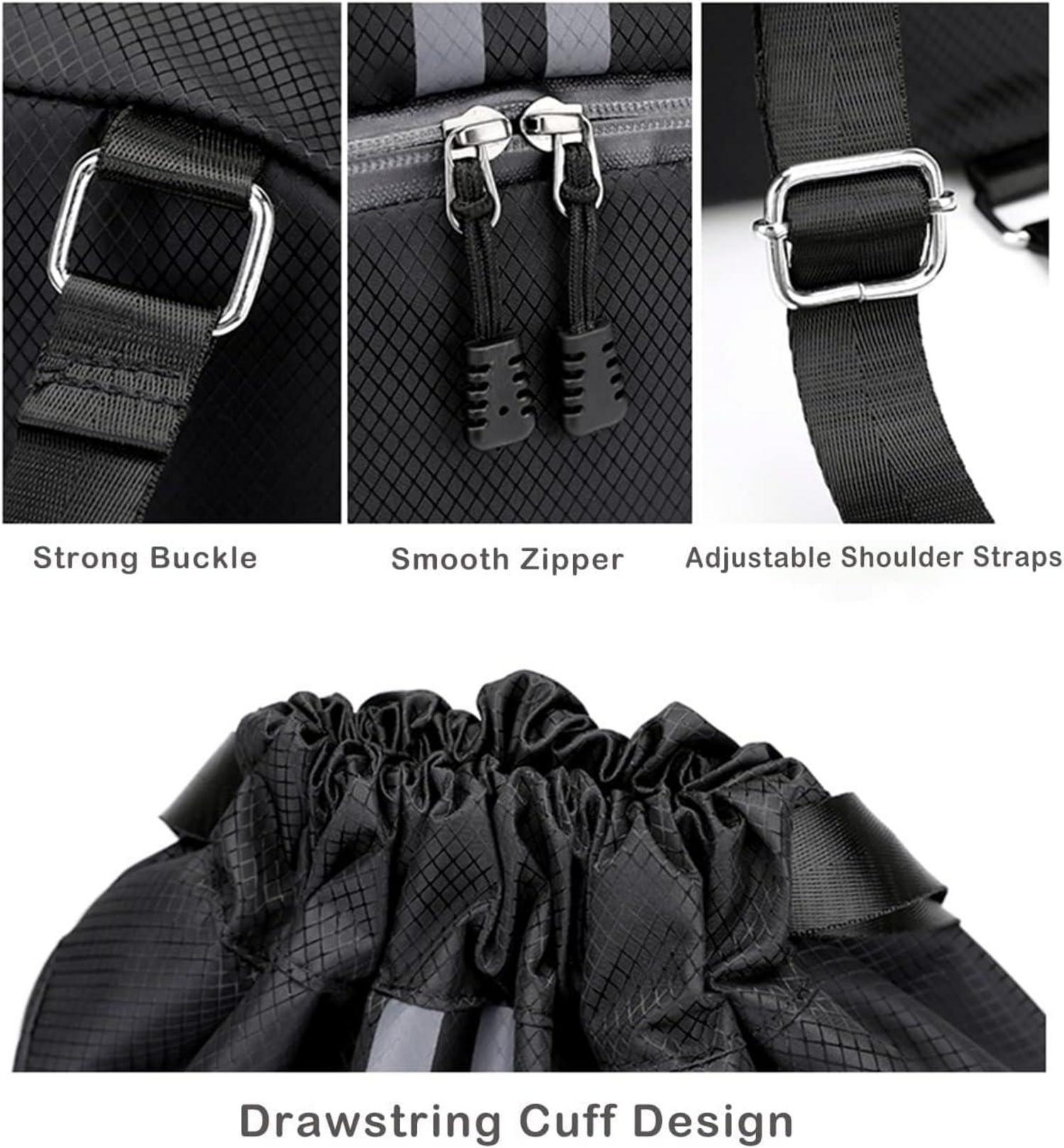 Sportliche BROTOU Fußballtasche Rucksack Kordelzug Wasserdicht