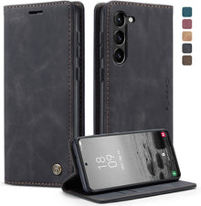 Handyhülle Samsung Galaxy S23 5G Premium Leder Magnet Tasche
