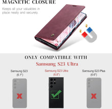 Samsung Galaxy S23 Ultra 5G Hülle - Premium Leder Flip Case