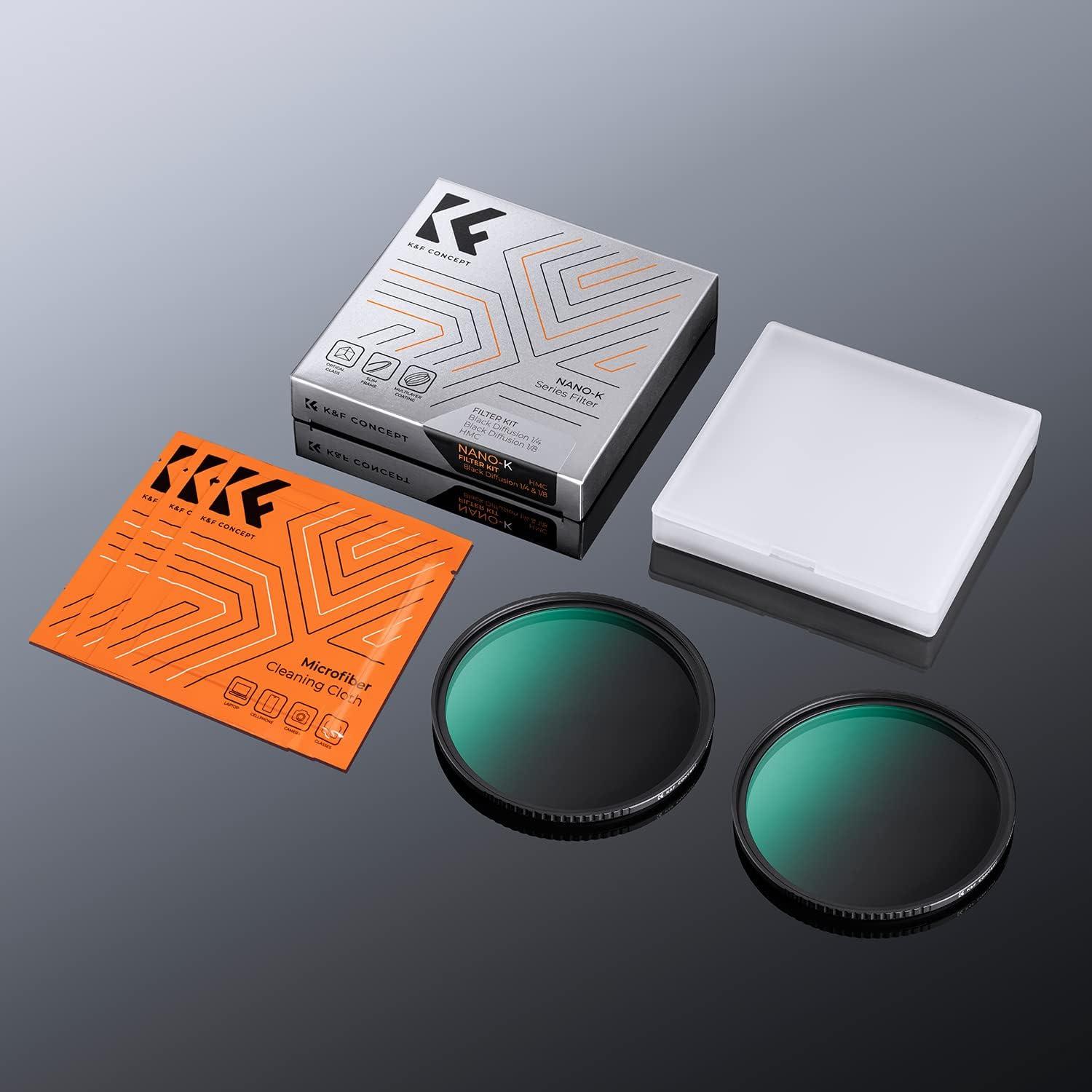 49mm Black Diffusion Filter Set für sanften Filmlook & Pastell-Effekte
