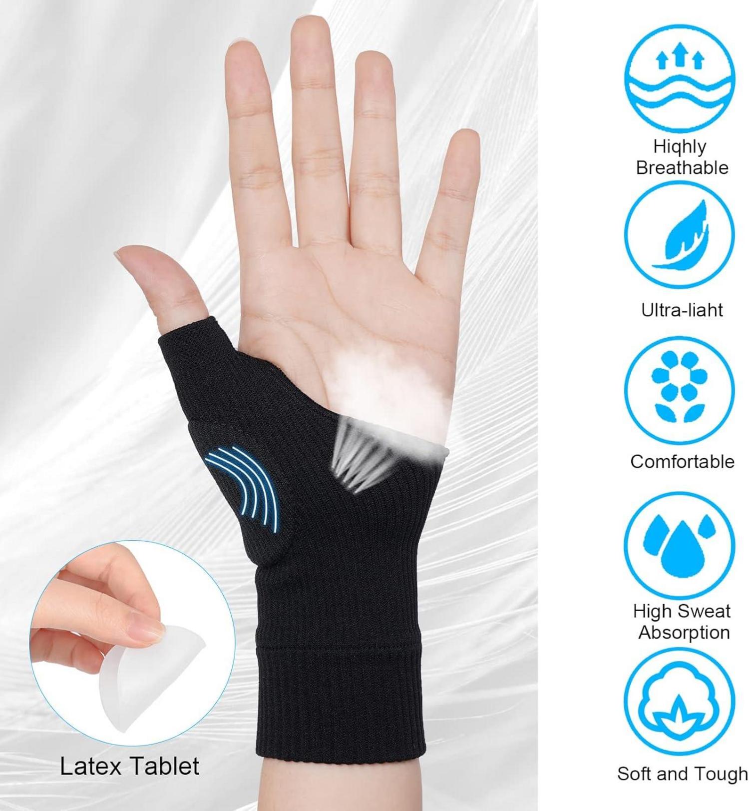 Arthritis Kompressionshandschuhe mit Daumenorthese & Gel