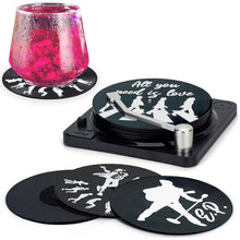 Valdivia Retro Vinyl Schallplatte Untersetzer 6er Set mit
