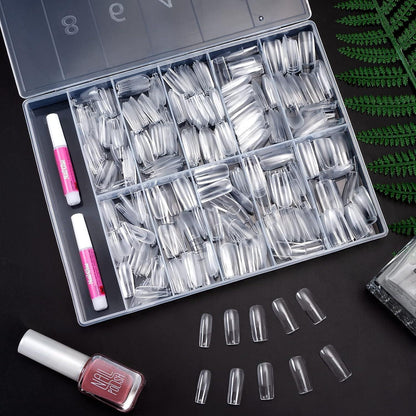 500 Stück Künstliche Nagel Tipps - Soft Gel Full Cover Nägel