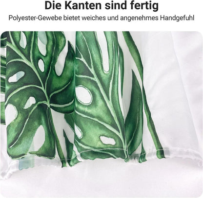 Duschvorhang Grün Blätter 120x200 Wasserabweisend Badezimmer