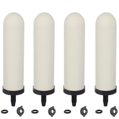 Keramikfilter für Wasserfilter – 4er Set mit Aktivkohle