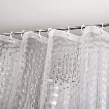 Duschvorhang Anti-Schimmel mit Magneten, Transparent 3D Kubisch EVA 120x180cm