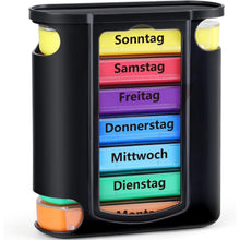 Wochentablettenbox 7 Tage 4 Fächer Morgens Mittags Abends