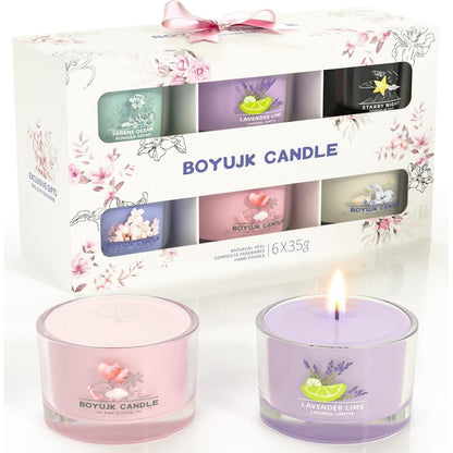 Duftkerzen Geschenke für Frauen Entspannungsgeschenke 6 Stk