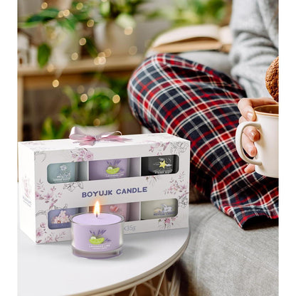 Duftkerzen Geschenke für Frauen Entspannungsgeschenke 6 Stk